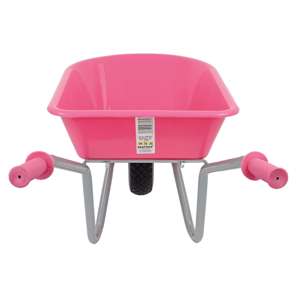 Matrix Kinder Schubkarre rosa Kinderschubkarre Schubkarre pink  *40kg Tragkraft* 