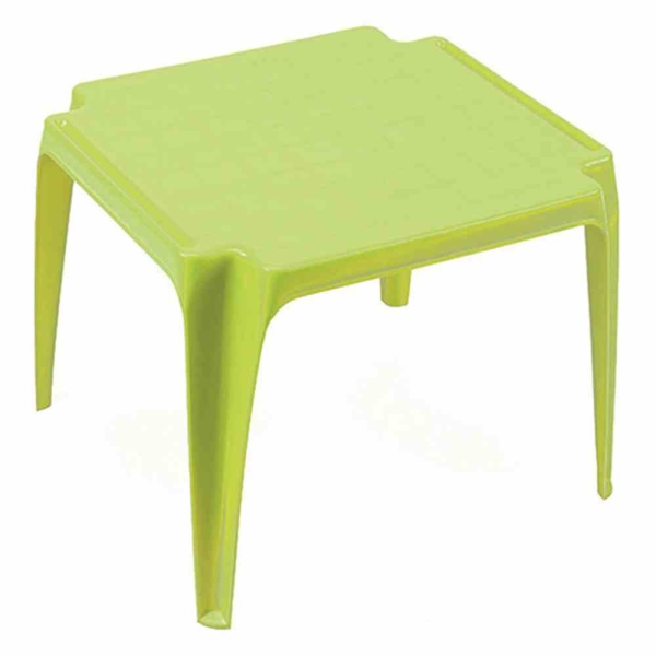 PROGARDEN  Kindertisch Tavolo 50x50x44 cm lime green stapelbar wetterfest Tisch 