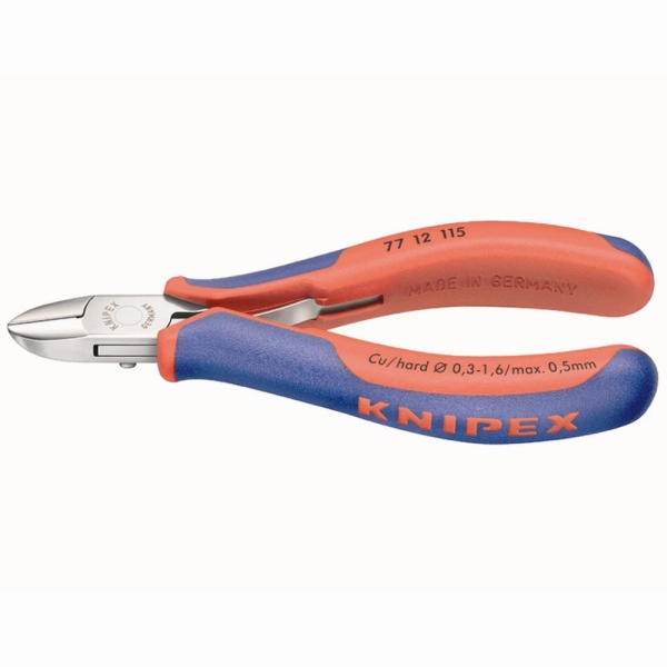 KNIPEX 0304378 Seitenschneider, 115mm, Isoliert Kugellager-Chromstahl ölgehärtet 