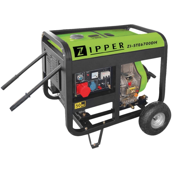 ZIPPER Diesel Stromerzeuger Generator Notstromgenerator 6500 W ZI-STE6700DH 