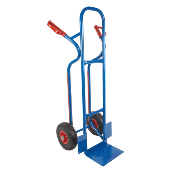 TRESTLES Profi Sackkarre robust mit Treppenrutsche Vollgummireifen 250kg S04blau 