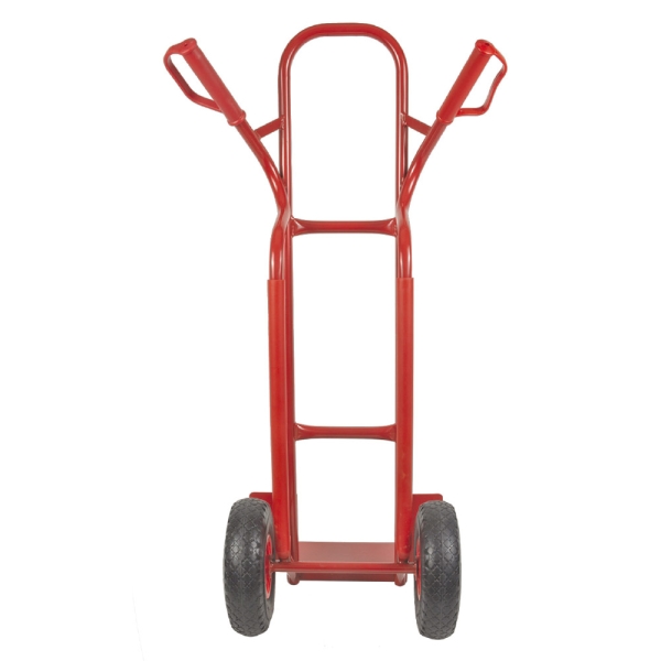 TRESTLES Sackkarre pannensicher Gleitkufe Transportkarre Profi 250kg S04 rot 