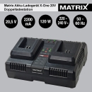 Matrix Akku Doppel Ladegerät für Matrix X-One auch passend für Kawasaki Power 20 