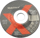 MATRIX Schleifscheibe für Metall 115mm Durchmesser 22mm Achsbohrung 
