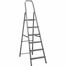 ALPFA Haushaltsleiter 6 Stufen Alu Aluminium Leiter Treppe 3,02m Arbeitshöhe 