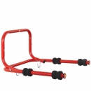 MOTTEZ Fahrradwandhalter für 2-Räder 520 x 440 x 300 mm Fahrradständer, Rot 