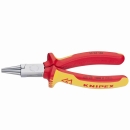 KNIPEX 2206160 Rundzange 160mm Schutzisoliert 1000V VDE geprüft rot/gelb 