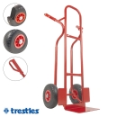 TRESTLES Sackkarre pannensicher Gleitkufe Transportkarre Profi 250kg S04 rot 